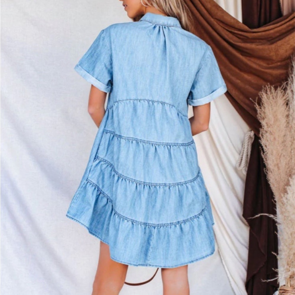 Vici denim mini dress